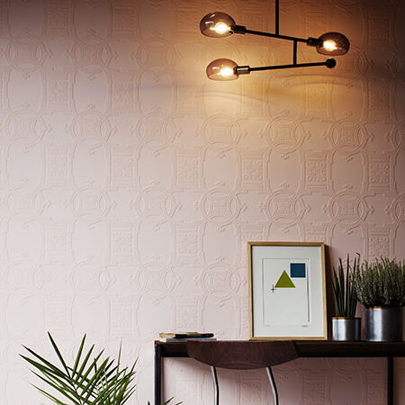 Обои под покраску Anaglypta Luxury Early Victorian RD01600 фото в интерьере